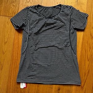 Pat Pat Casual Striped Short-Sleeve Nursing Top